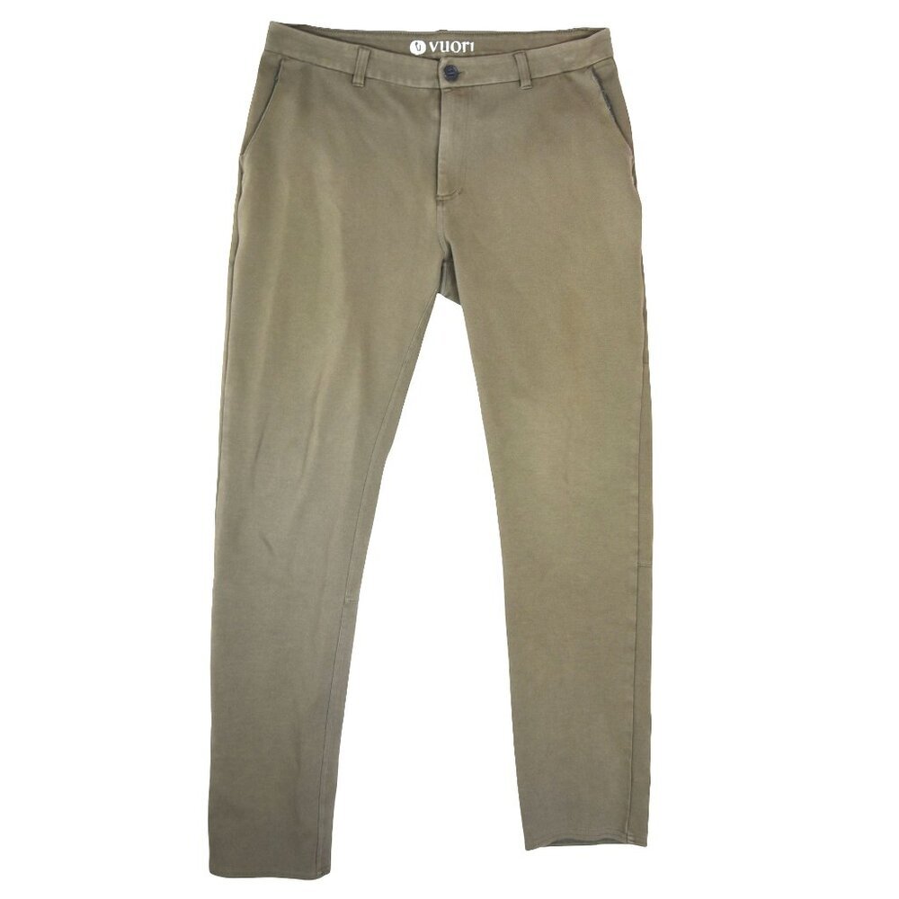 *Minor Flaws* Vuori Olive Tech Pants Size 34 Slim Fit Utility Streetwear Casual